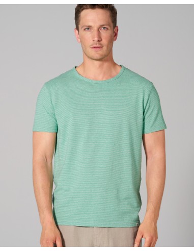 T-shirt homme rayé chanvre & coton bio – coupe normale