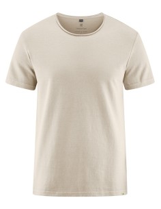 T-shirt homme chanvre & coton – bords roulés 2