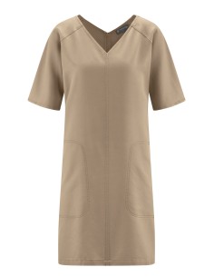 Vestido de cuello en V Lyocell HABP - Fluido y cómodo