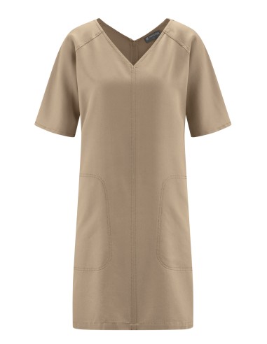 Vestido de cuello en V Lyocell HABP - Fluido y cómodo