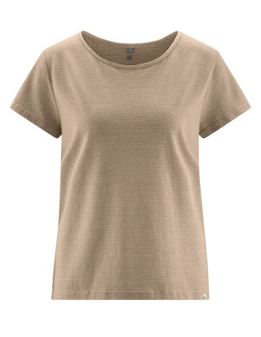 T-shirt femme rayé chanvre & coton bio – confort naturel