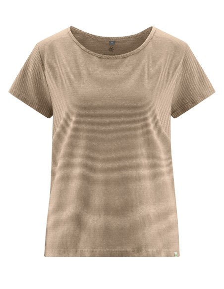 T-shirt femme rayé chanvre & coton bio – confort naturel