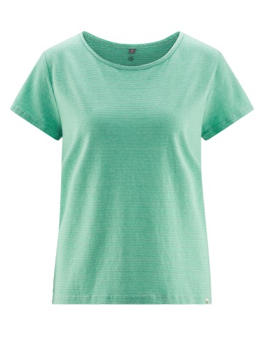 T-shirt femme rayé chanvre & coton bio – confort naturel