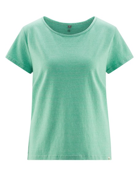 T-shirt femme rayé chanvre & coton bio – confort naturel