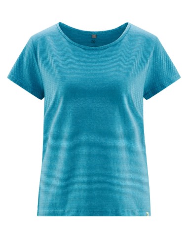 T-shirt femme rayé chanvre & coton bio – confort naturel
