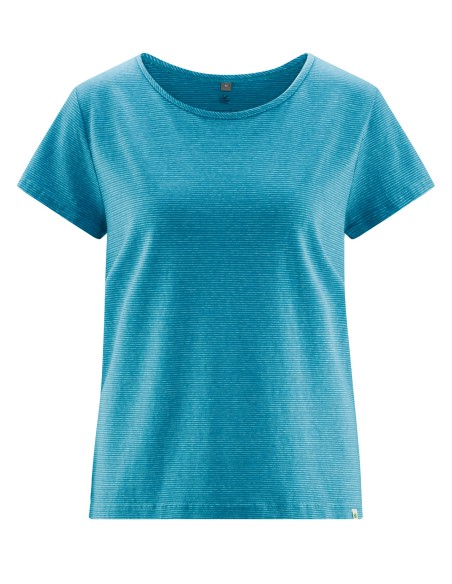 T-shirt femme rayé chanvre & coton bio – confort naturel