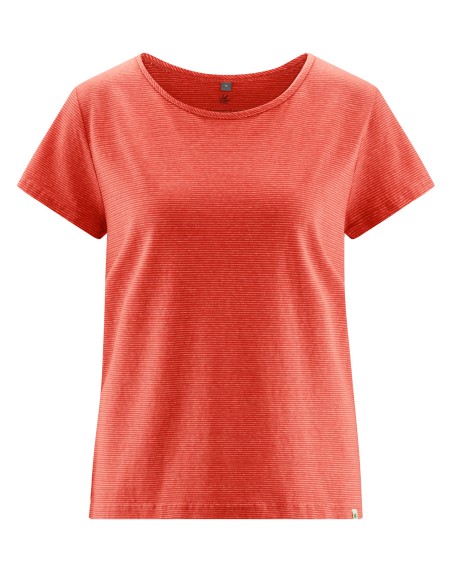 T-shirt femme rayé chanvre & coton bio – confort naturel