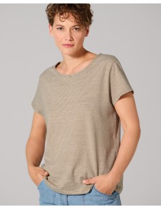 T-shirt femme rayé chanvre & coton bio – confort naturel 2