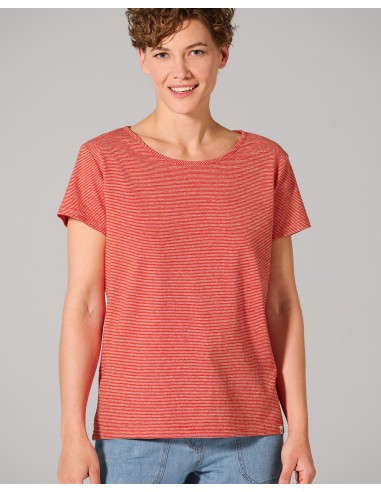 T-shirt femme rayé chanvre & coton bio – confort naturel