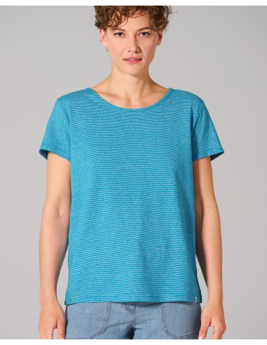 T-shirt femme rayé chanvre & coton bio – confort naturel