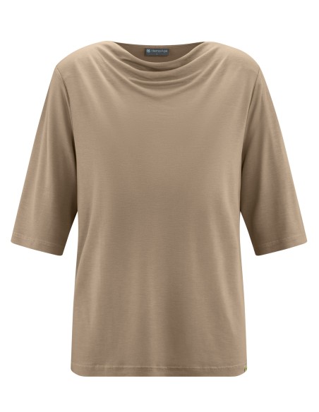 High woman collar cascade lyocell hemp – long sleeves