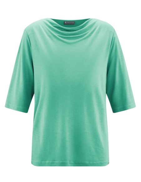 High woman collar cascade lyocell hemp – long sleeves