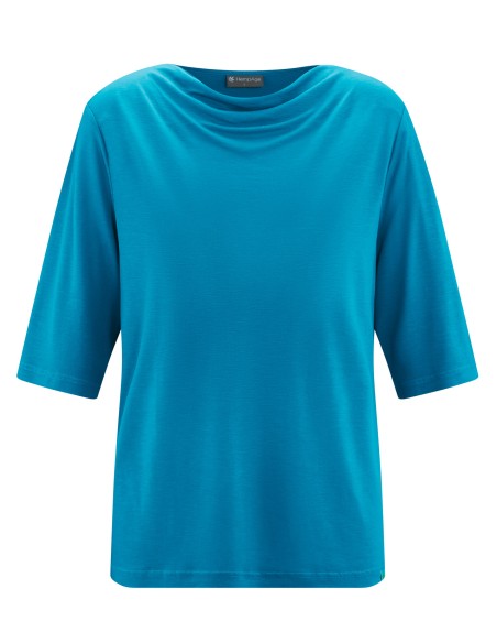 High woman collar cascade lyocell hemp – long sleeves