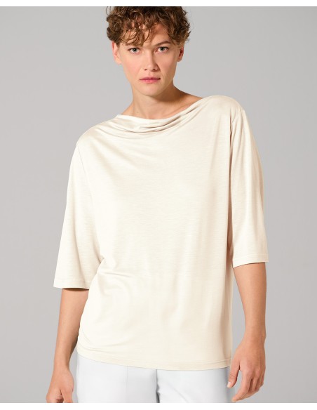 High woman collar cascade lyocell hemp – long sleeves