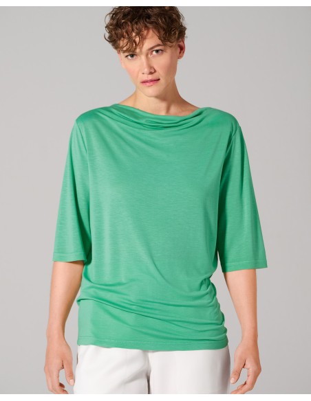 High woman collar cascade lyocell hemp – long sleeves