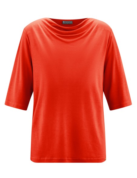 High woman collar cascade lyocell hemp – long sleeves