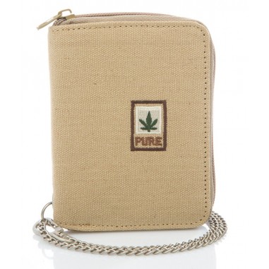 Brieftasche mit Hanf und organischer Baumwollkette