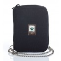 Wallet with hemp and organic cotton chain