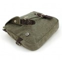 canvas and leather pouch