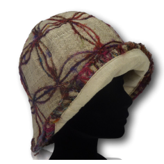 Hemp and recycled silk hat