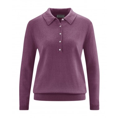 Pullover with shirt collar Polo style